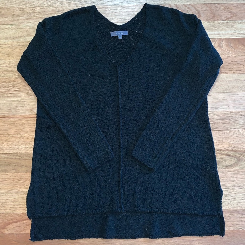 Stitch Fix black knit v-neck sweater